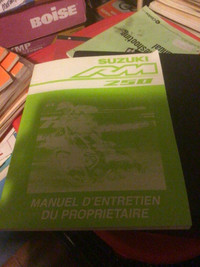 2003 Suzuki RM250 Manuel D’Entretien Du Proprietaire