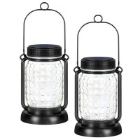 Haitral 18.89" Solar Powered Integrated LED Colour Changing Outdoor Lantern