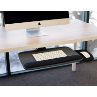 Mount-it Mount-It! Adjustable Under Desk Keyboard Tray & Mouse Drawer Platform with Ergonomic Wrist Rest Pad