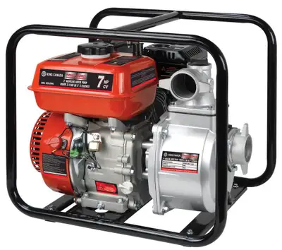 Meet the King Canada Power Force 7 HP Gasoline Engine Water Pump Powerful 7 HP, 4 stroke, air cooled...