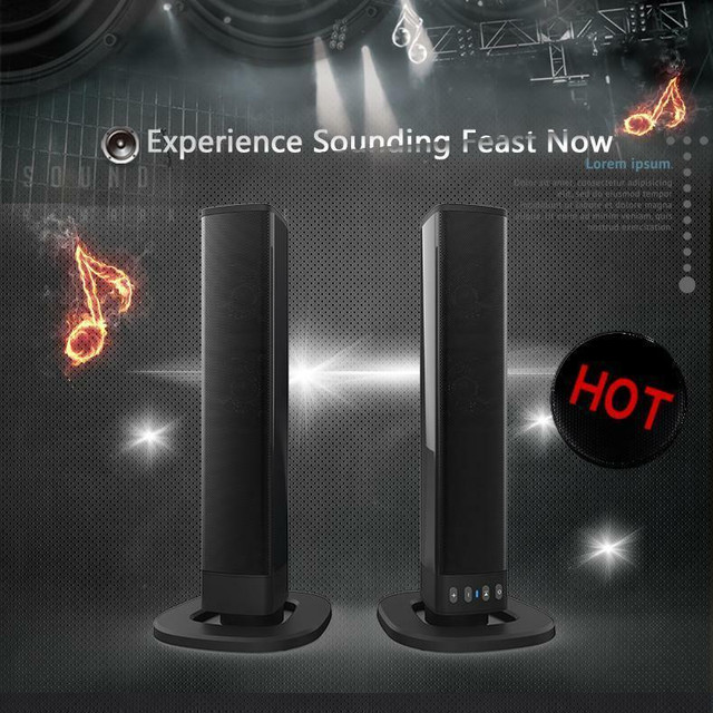 NEW BLUETOOTH SOUNDBAR DETACHABLE 2 IN 1 SURROUND SOUND BS36 in General Electronics in Alberta - Image 2