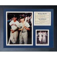 Legends Never Die Mickey Mantle and Ted Williams Framed Memorabilia