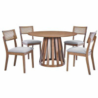 Bay Isle Home™ Round Dining Table Set Round Kitchen Table Set Round Dining Set Round Table and Chairs