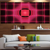 Made in Canada - Design Art 'Pink Thermal Infrared Visor' Graphic Art Print Multi-Piece Image on Canvas