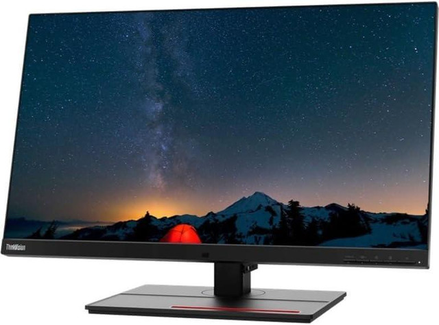 Lenovo ThinkVision P27h-10 27” Wide QHD IPS Type-C Monitor with 2 HDMI 2 Display Port 1 USB C in Laptop Accessories in Toronto (GTA)