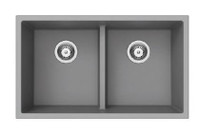VOGRANITE 30 Inch Top Mount or Undermount Kitchen Sink (50/50) - 33x18 x 9 - Available in 5 colors - MÖDLING GS