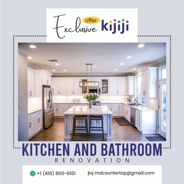 Kitchen and bathroom Exclusive offer for Kijiji in Cabinets & Countertops in Oshawa / Durham Region