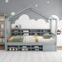 Isabelle & Max™ Multi-Functional Storage Wooden House Bed