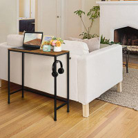 17 Stories Narrow Console Table Small Entryway Table Industrial Couch Table Behind Sofa Table Hallway Table With Hooks ,