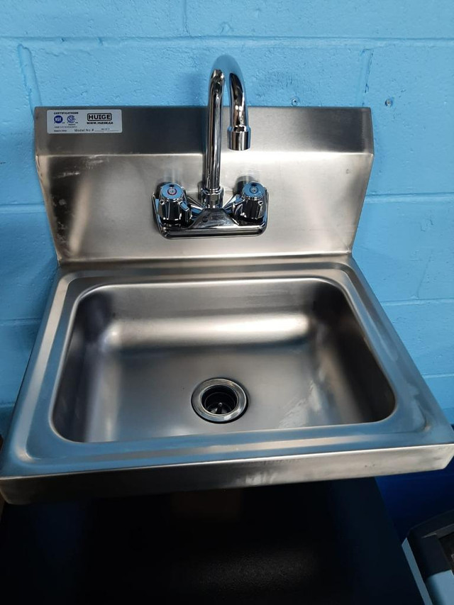 Huige Large 17” Wall Mounted Hand Sink (Faucet Included) in Other Business & Industrial