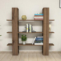 East Urban Home Gregorio 47.24" H x 47.24" W Etagere Bookcase