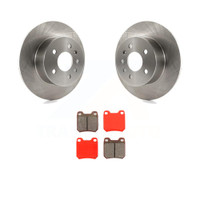 Rear Disc Rotors and Semi-Metallic Brake Pads Kit by Transit Auto K8S-101724
