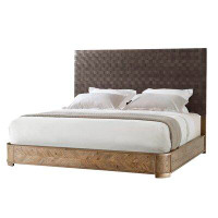Theodore Alexander Echoes King Solid Wood and Upholstered Standard Bed