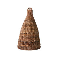 Bayou Breeze Bamboo/Rattan Bell Candelabra Shade ( Screw On ) in Tan