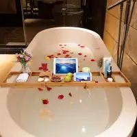 Rebrilliant Bathtub Caddy & Laptop Bed Desk 2 In 1