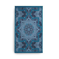 e by design Rectangle Rectangle 1'6" X 2'6" Indoor/Outdoor Area Rug with Non-Slip Backing