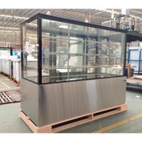 Brand New 3 Tier 48 Refrigerated Flat Glass Pastry Display Case-Sizes Available