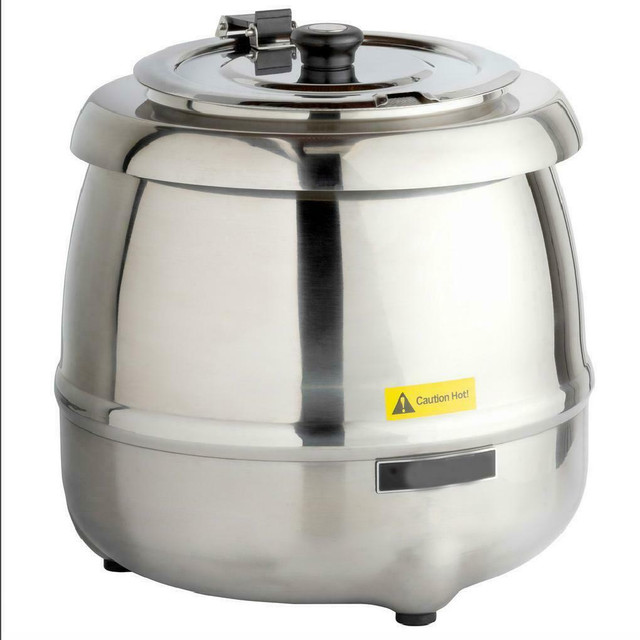 11 Qt. Round Stainless Steel Countertop Food / Soup Kettle Warmer - 120V, 400W in Industrial Kitchen Supplies in Kitchener / Waterloo - Image 3