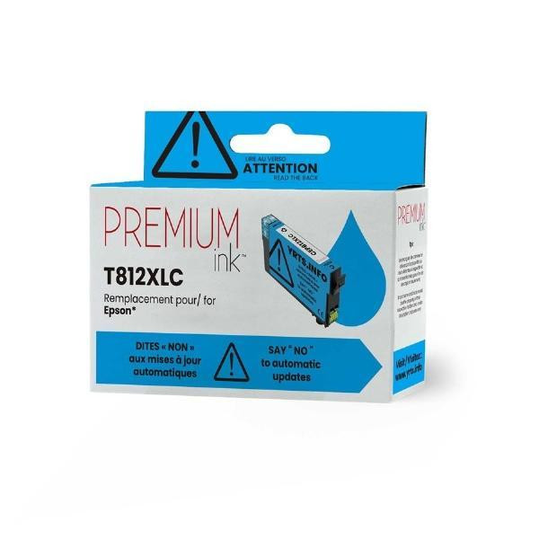 Compatible with Epson T812XL Cyan PREMIUM ink Compatible Ink Cartridge - High Yield in Printers, Scanners & Fax - Image 3