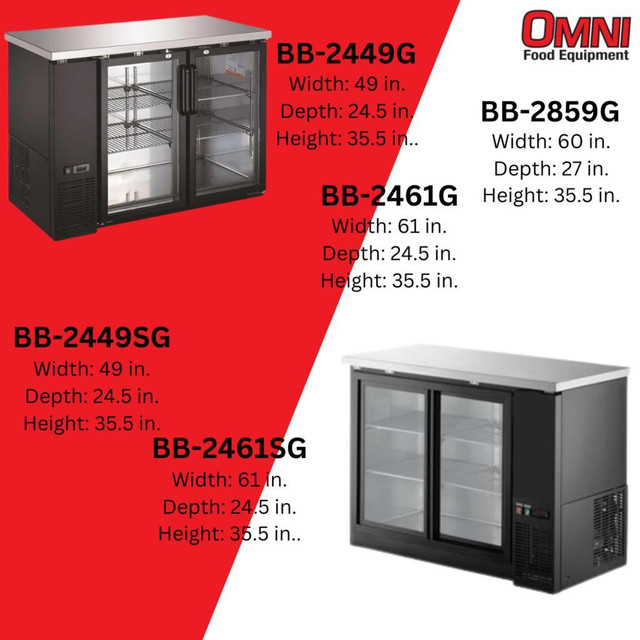 30% OFF - BRAND NEW Commercial Back Bar Coolers - GREAT DEALS!!! (Open Ad For More Details) in Other Business & Industrial in City of Toronto - Image 2