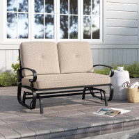Lark Manor Anstein 47.5'' Wide Outdoor Loveseat with Cushions