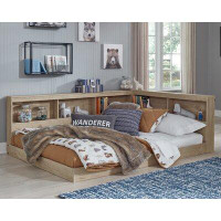 Sand & Stable™ Teddy Full Platform Bed with Bookcase