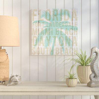 Made in Canada - Highland Dunes 'Bon Voyage Florida Palm' Textual Art