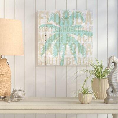 Made in Canada - Highland Dunes 'Bon Voyage Florida Palm' Textual Art in Arts & Collectibles