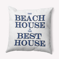 Trinx Beach House Best House Polyester Decorative Pillow Square