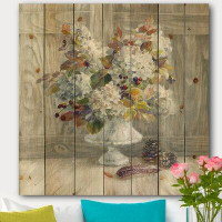 Made in Canada - East Urban Home Cabin and Lodge 'Rustic Florals' Print on Wood
