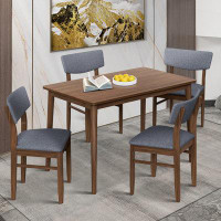 George Oliver 5 Piece Dining Table Set with 4 Chairs Suitable for Dining Room