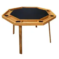 Kestell Furniture 46" 8 - Player Oak Compact Poker Table