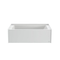 JACUZZI® PROJECTA® Rectangle Flat Front 6036 Skirted Soaking RH Oyster