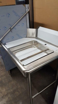 Soiled dish table for Commercial dishwasher   - All stainless steel sink and table