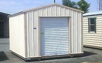 NEW IN STOCK! Brand new white 5 x 7; roll up door great for shed or garage!