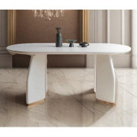 Hokku Designs All solid wood oval dining table