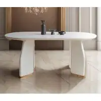 Hokku Designs All solid wood oval dining table