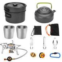 Smith Barton 10-piece camping set, cookware, tableware, camping stove