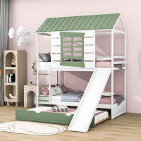 Harper Orchard Whitehurst Twin over Twin Standard Bunk Bed with Trundle by Harper Orchard
