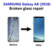 Samsung Galaxy A8 2018 cracked screen display LCD repair FAST **