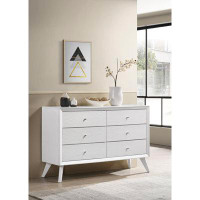 Latitude Run® Janelle 6-drawer Dresser White