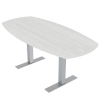Skutchi Designs, Inc. 6 Person Small Arc Boat Conference Table with T Bases