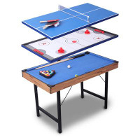 TALLO TALLO 48" 3-in-1 Folding Billiard/pool Table Multi-game Table