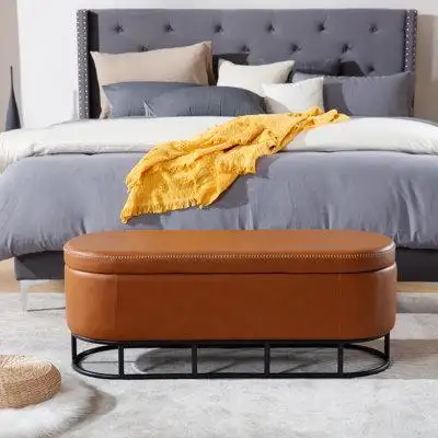17 Stories Upholstered Storage Bench for Living Room Bedroom