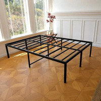 Latitude Run® Latitude Run® California King Bed Frame With Ample Storage Space 18 Inch Heavy Duty Steel Slat Support Met