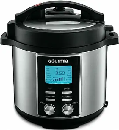 GOURMIA® 6-QUART PRESSURE COOKER -- Competitor price: $99.99. Our price only $64.95!
