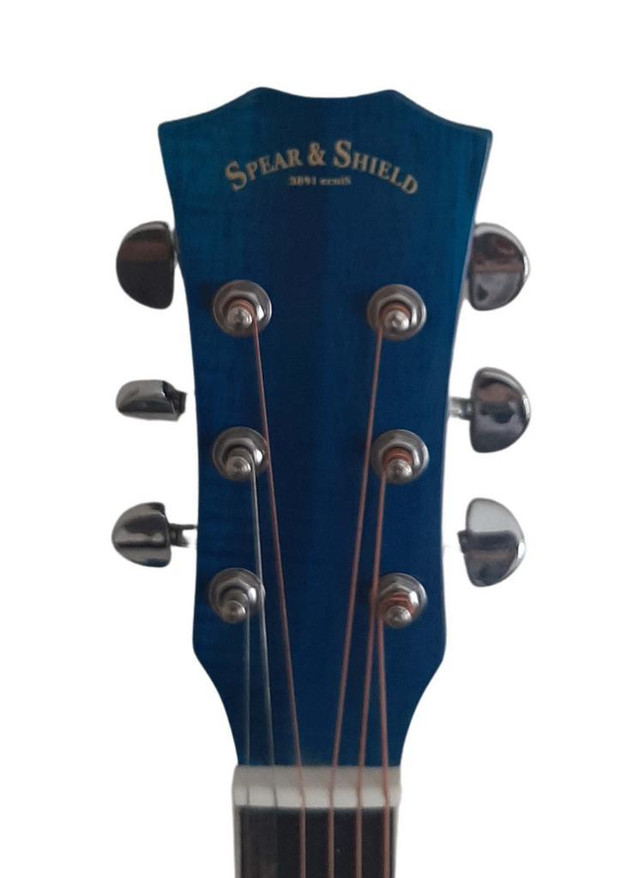 SPS336: 38-Inch Blue Acoustic Guitar for Beginners and Children in Guitars - Image 4