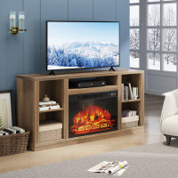 Latitude Run® Vildana TV Stand for TVs up to 65" with Electric Fireplace Included