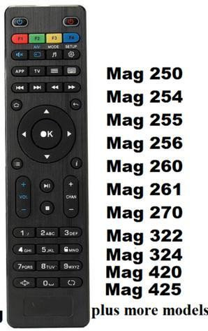 IPTV Set Top Box Replacement Remote control IP TV Box Mag 254 Mag 250 to 257 275 322 Mag 349 to 352 in General Electronics in Toronto (GTA)