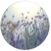 Made in Canada - Design Art 'Summer Flowers in Foggy Light' Photographic Print on Metal